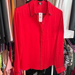 Express Red Women's Button Down Shirt